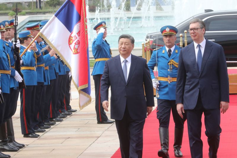 Serbian President hosts ceremonial welcome for President of People’s Republic of China