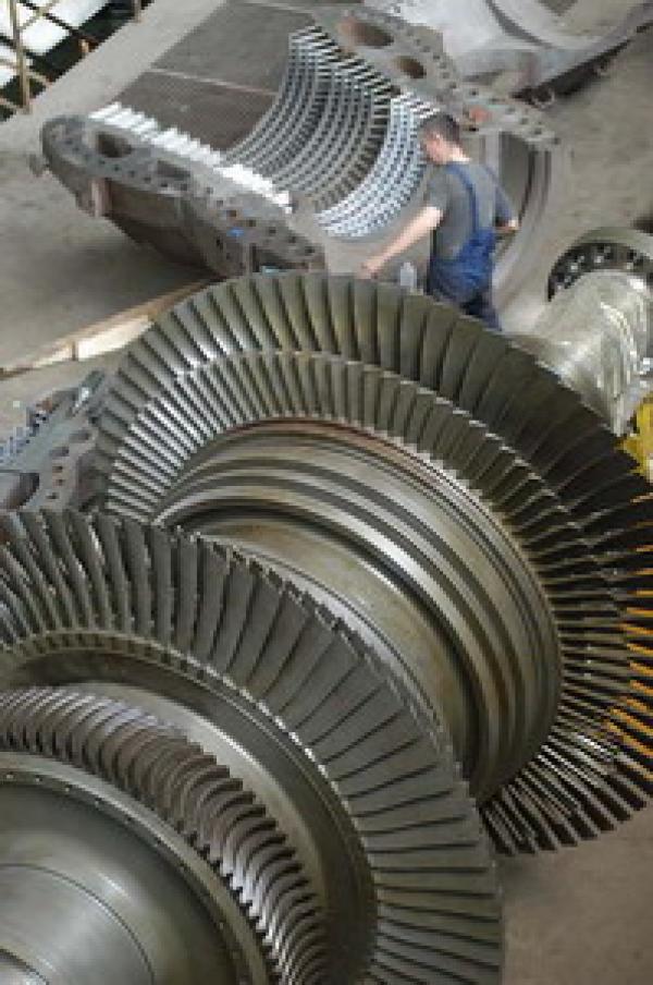 Mechanical overhaul of the generator turbines