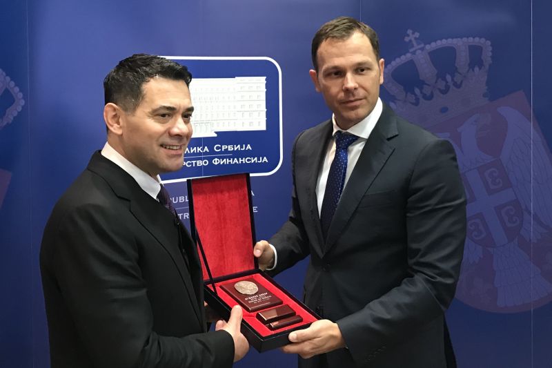 Arben Ahmetaj, left, and Sinisa Mali