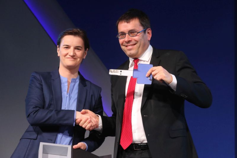 Ana Brnabic and Nicolas Notebaert