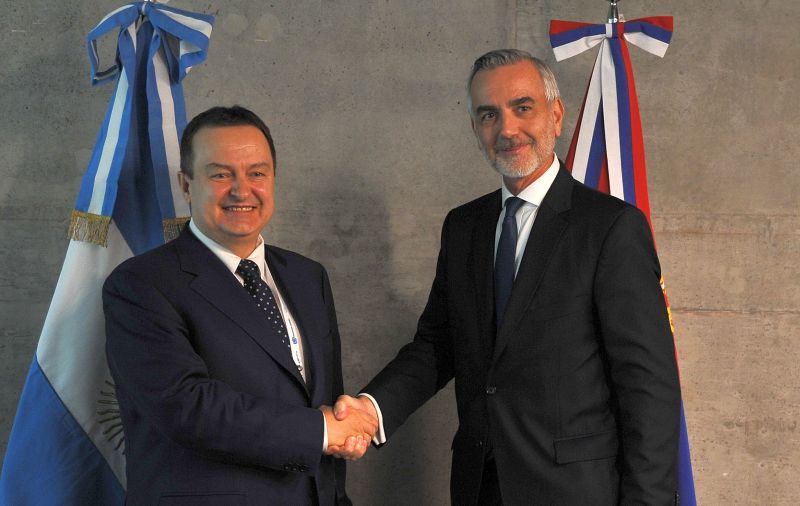 Ivica Dacic, left, and&nbsp;Gustavo Zlauvinen