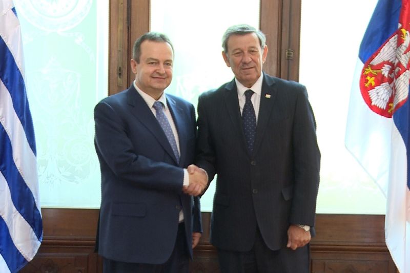 Ivica Dacic, left, and Rodolfo Nin Novoa