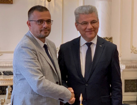 Branislav Nedimovic, left, and Ioan Denes