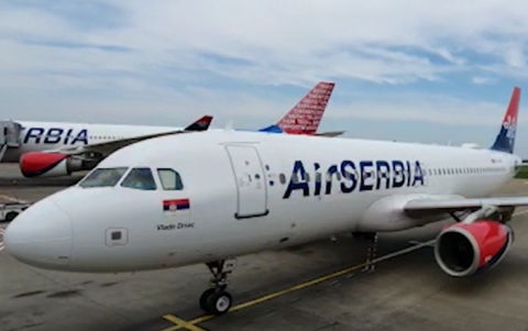 Air Serbia aircraft brings medical supplies from China