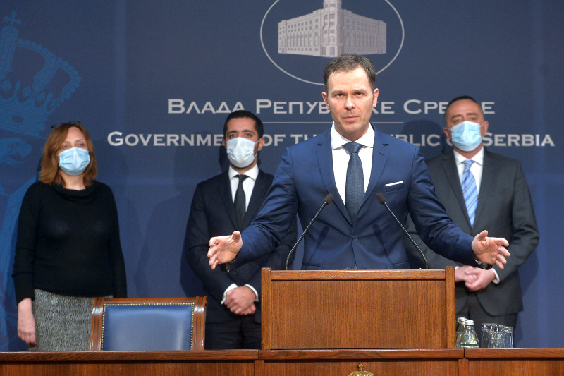 From left: Zsuzsanna Hargitai, Tomislav Momirovic, Sinisa Mali and Aleksandar Antic