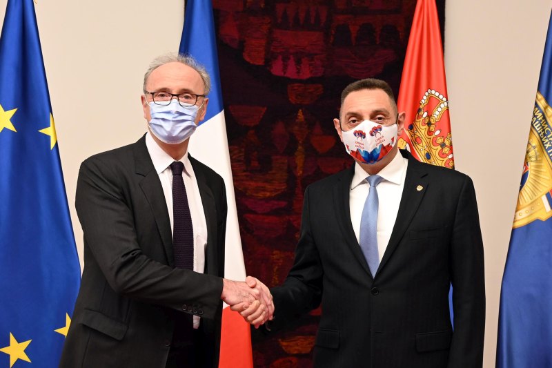 Jean-Louis Falconi, left, and Aleksandar Vulin