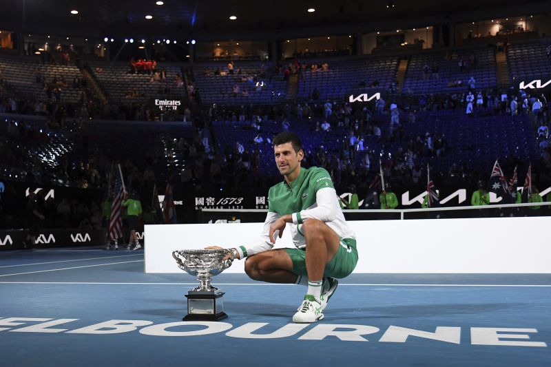 Djokovic champion of Melbourne for ninth time in career