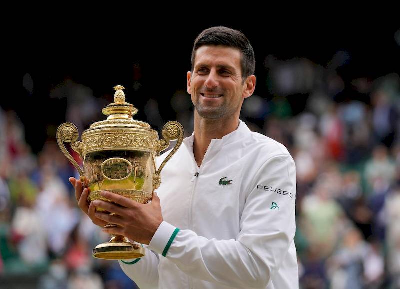 Djokovic wins sixth title at Wimbledon