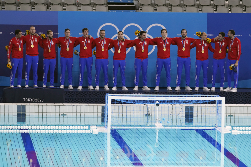 Serbian water polo team wins gold medal at Tokyo Olympic Games