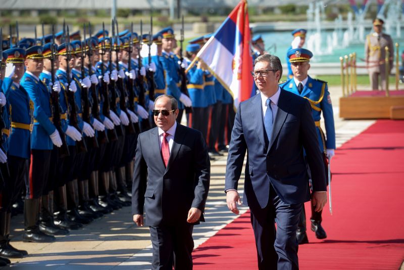 Formal welcome for President of Egypt by President Vucic