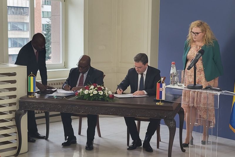 Several agreements on cooperation between Serbia, Gabon signed