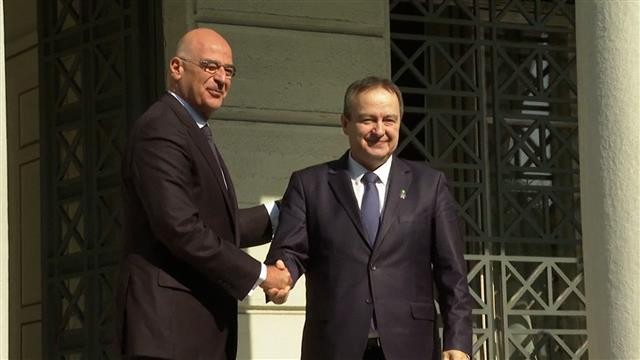 Nikos Dendias and Ivica Dacic