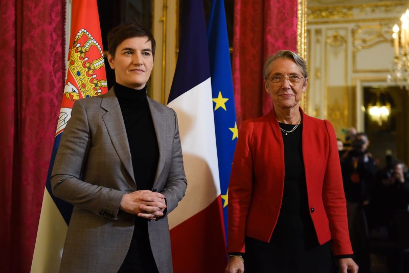 Ana Brnabic and Elisabeth Borne