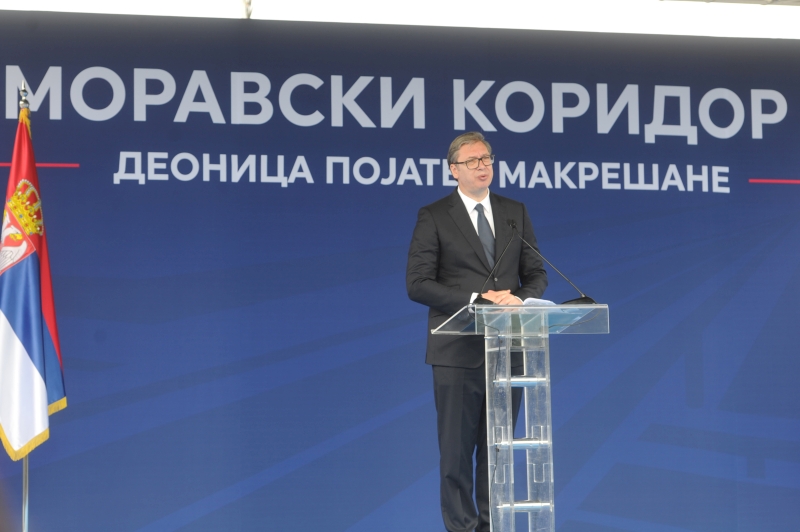 First section of Morava Corridor from Pojate to Makresane opened