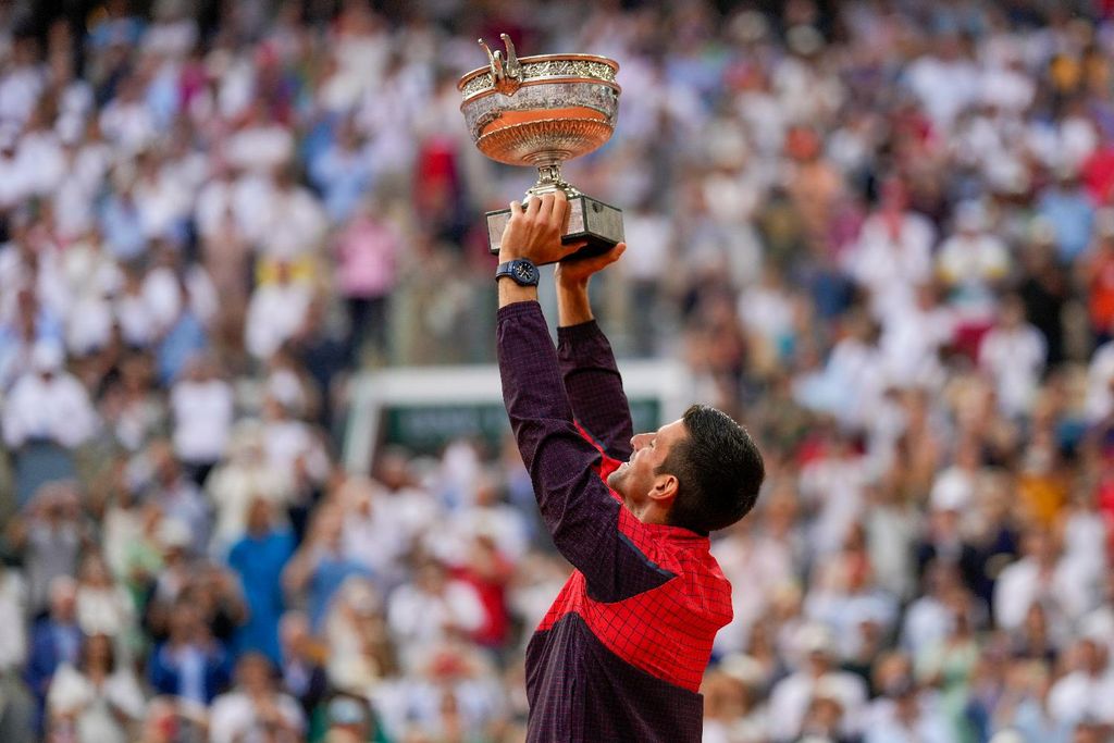 Djokovic wins Roland Garros, records 23rd Grand Slam trophy