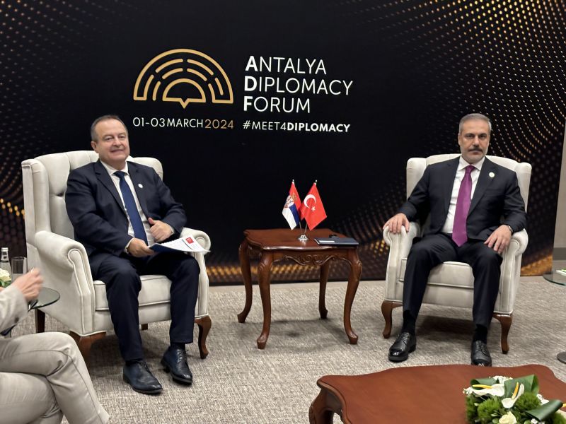 Dacic holds series of meetings at Antalya Diplomacy Forum