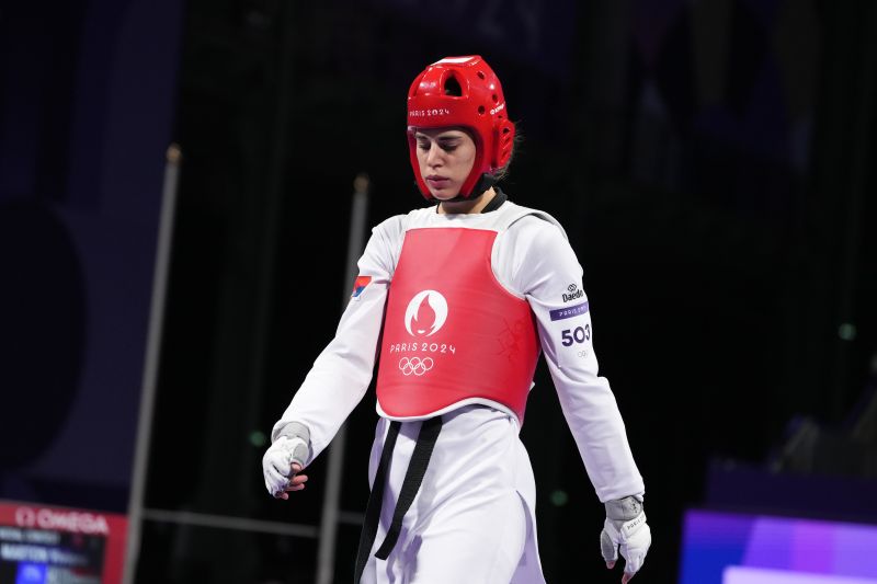 Serbian taekwondo player Aleksandra Perišić wins silver medal at Olympic Games