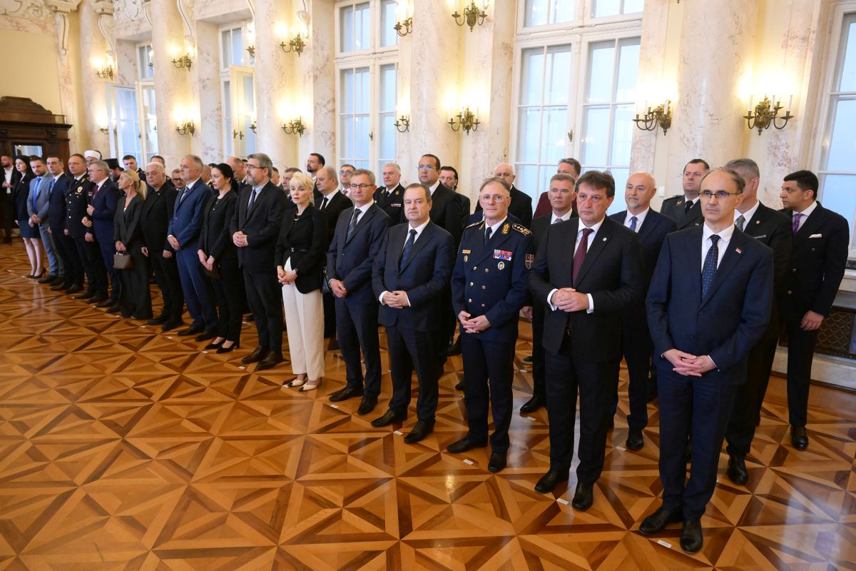 Ceremonial reception for Day of Serbian Army