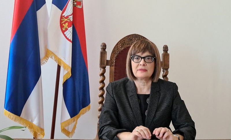 Гојковић упутила честитку амбасадорки Србије при Унеску