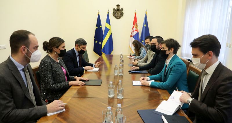 Србија опредељена за унапређење билатералних односа са Шведском