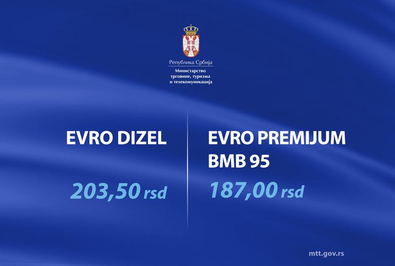 Утврђене нове малопродајне цене за евродизел и европремијум БМБ 95
