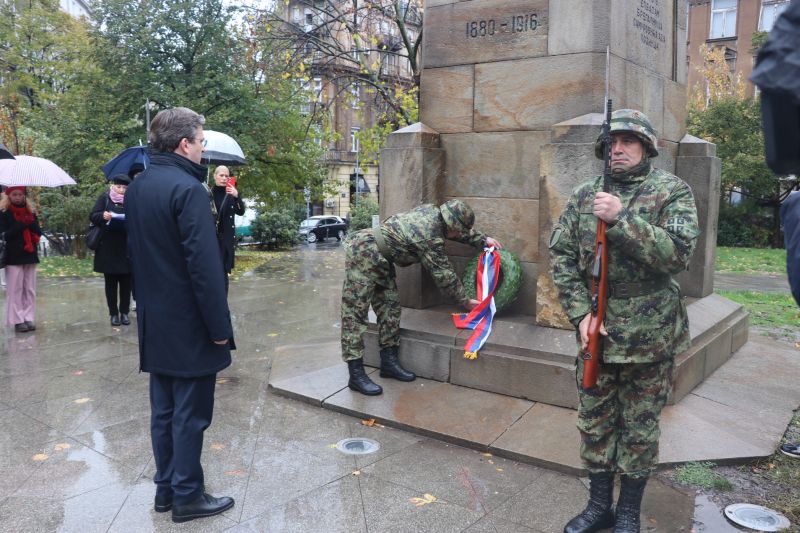 Селаковић положио венац на Споменик војводи Вуку