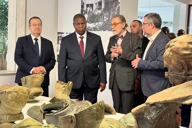 Дачић и председник ЦАР обишли Музеј 25. мај