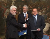 Цветковић и Берлускони потписали Декларацију о започињању стратешког партнерства Србије и Италије